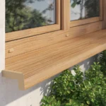 Außenfensterbank Stahl in Holzoptik lackiert – Fensterbank nach Maß aus Polen
